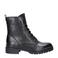 Tamaris leren veterboots zwart
