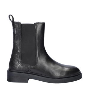 leren chelsea boots zwart