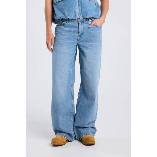America Today wide leg jeans light blue denim afbeelding