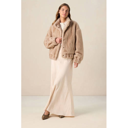 Sissy-Boy faux fur jas lichtbruin afbeelding