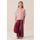 Sissy-Boy high waist wide leg jeans donkerrood