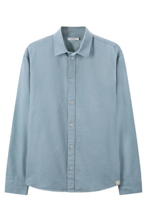 regular casual overhemd blauw