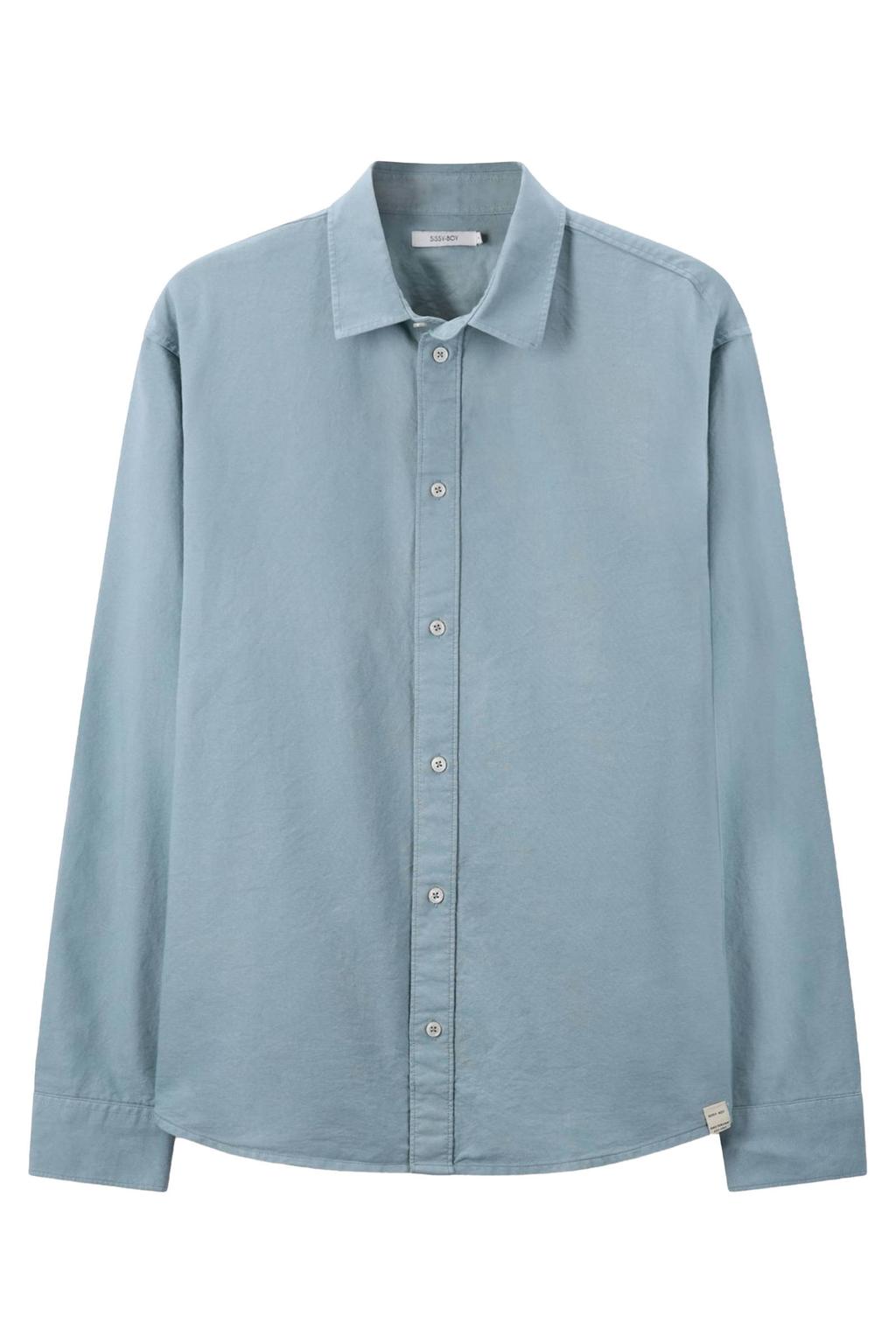Sissy-Boy regular casual overhemd blauw