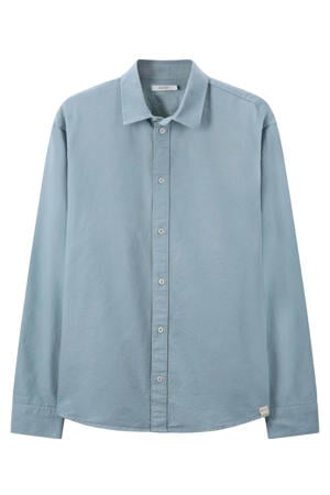 regular casual overhemd blauw