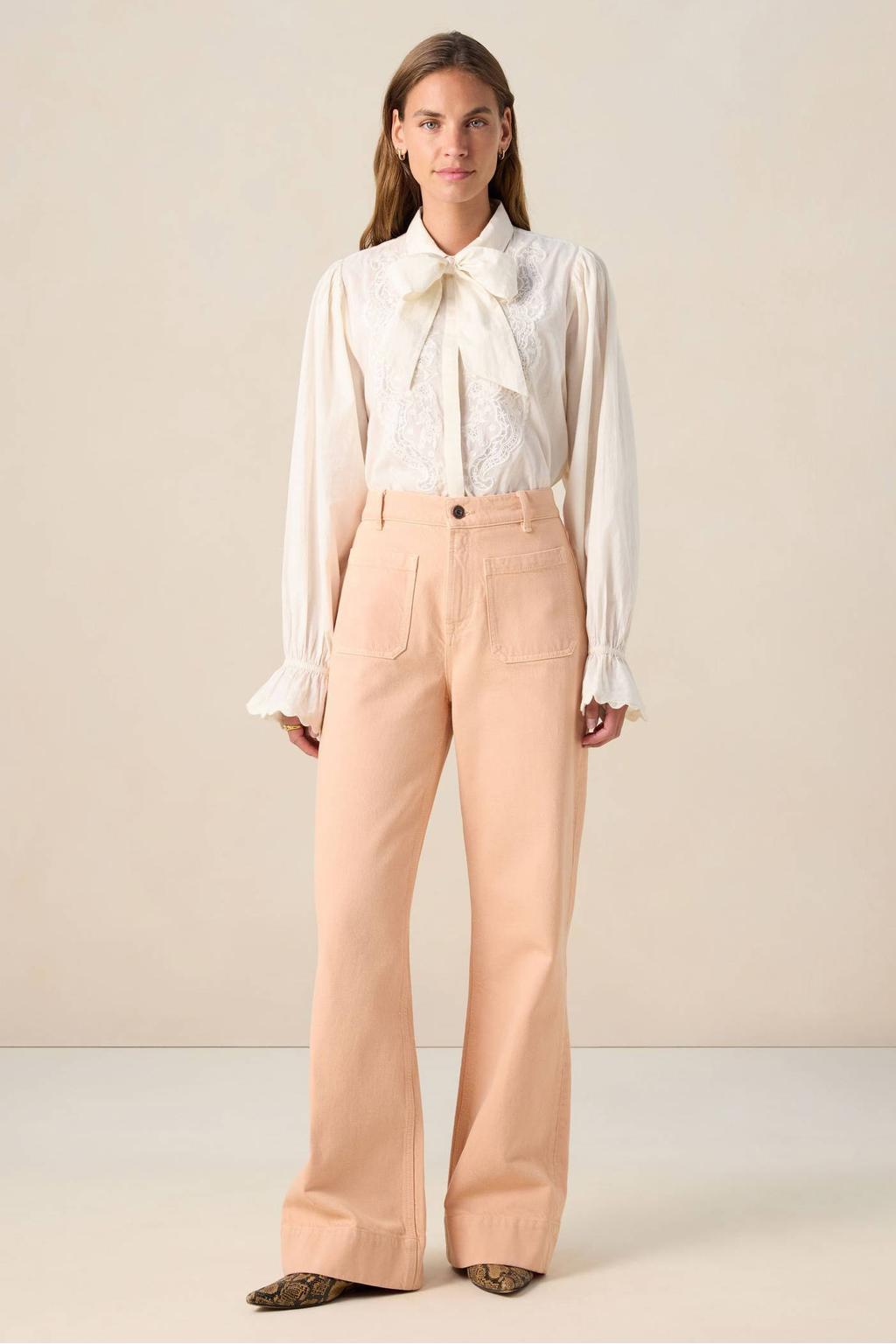Sissy-Boy blouse met kant wit