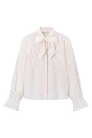 blouse met kant wit