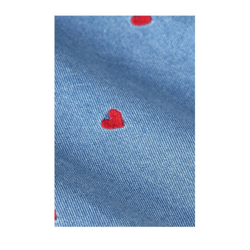 Sissy-Boy high waist wide leg jeans met hartjes medium blue denim afbeelding