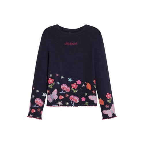 Desigual longsleeve donkerblauw afbeelding