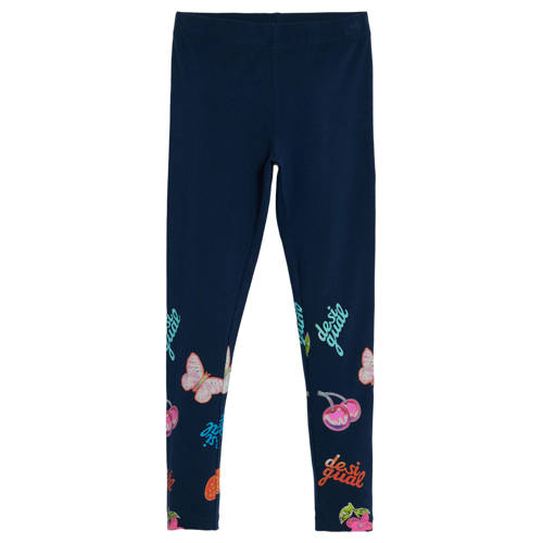 Desigual slim high waist legging donkerblauw afbeelding