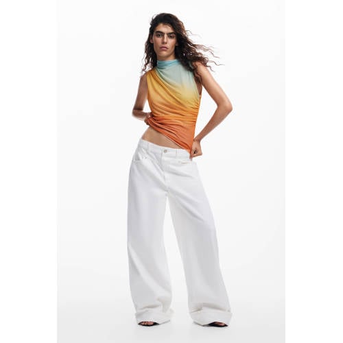 Desigual cropped top oranje afbeelding