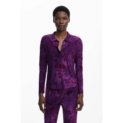 Desigual blouse donkerpaars afbeelding
