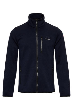 fleece vest Frank blauw