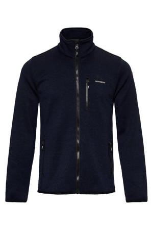 fleece vest Frank blauw
