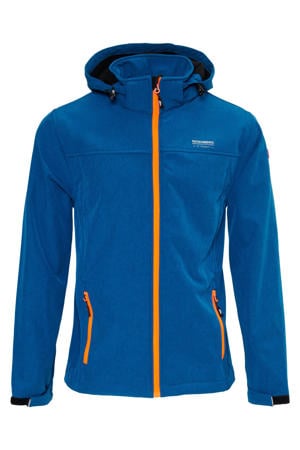softshell jas Mats blauw