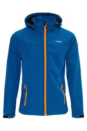 softshell jas Mats blauw