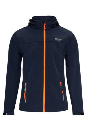 softshell jas Mats donkerblauw
