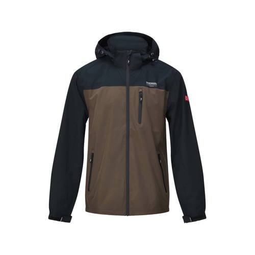 Nordberg waterproof jas David zwart/donkergroen afbeelding
