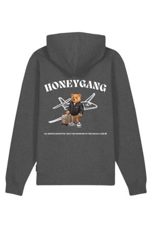 sweater met backprint antraciet