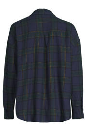 thumbnail: Hunkemöller flanellen pyjamatop donkerblauw/groen