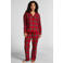 Hunkemöller flanellen pyjamatop rood