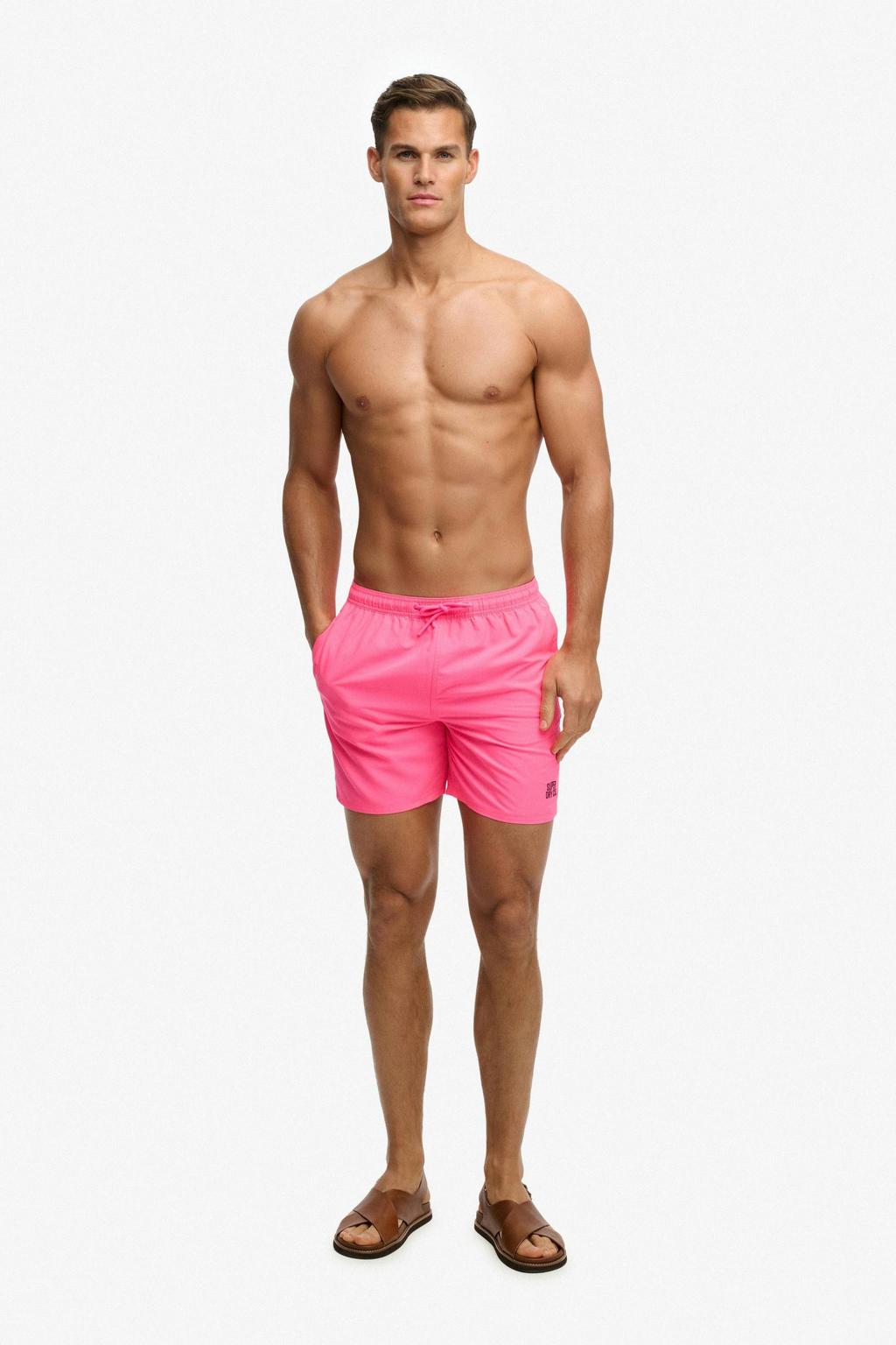 Superdry zwemshort neon roze