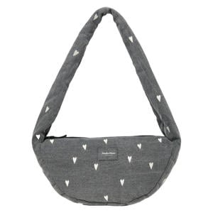 denim crossbody tas Denim Hearts Mini grijs