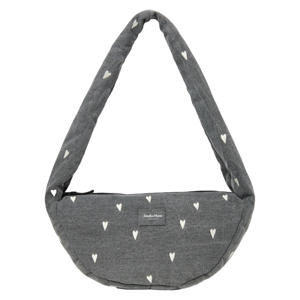 denim crossbody tas Denim Hearts Mini grijs
