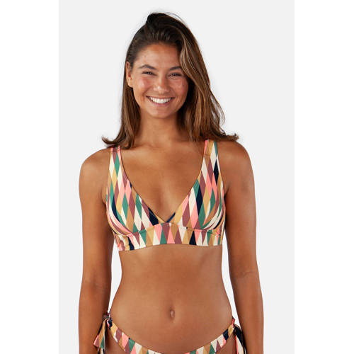 Barts voorgevormde bikinitop Abanov roze/groen/ecru afbeelding