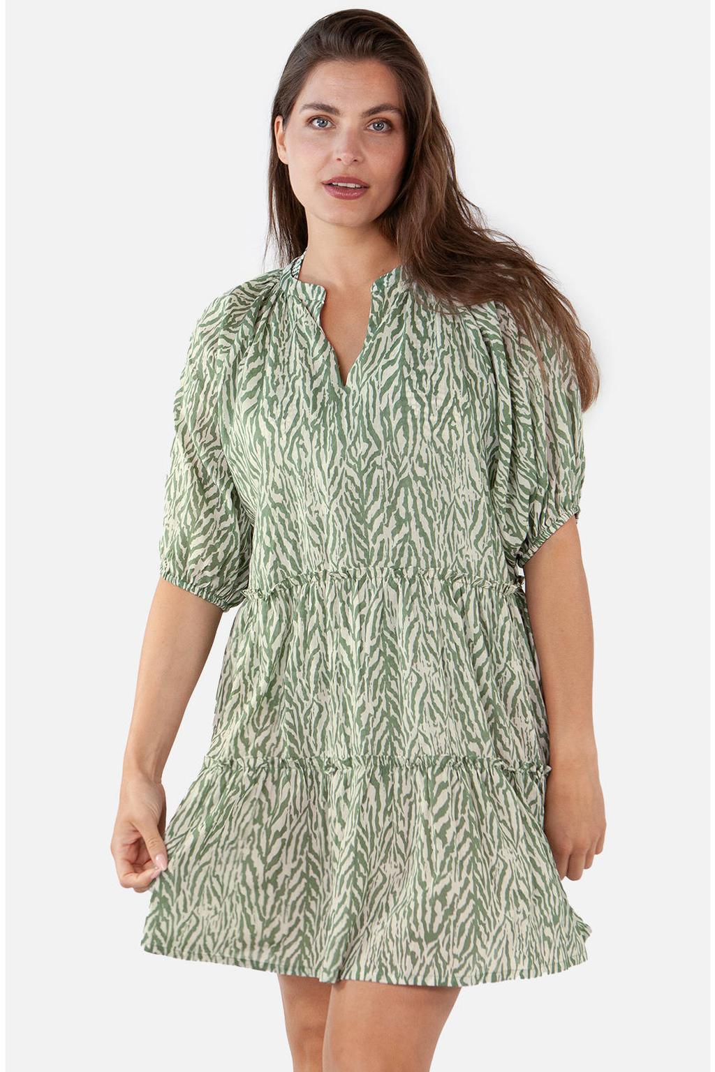 Barts strandjurk Adeliu groen/wit