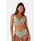 Barts high waist bikinibroekje Cascis groen/wit