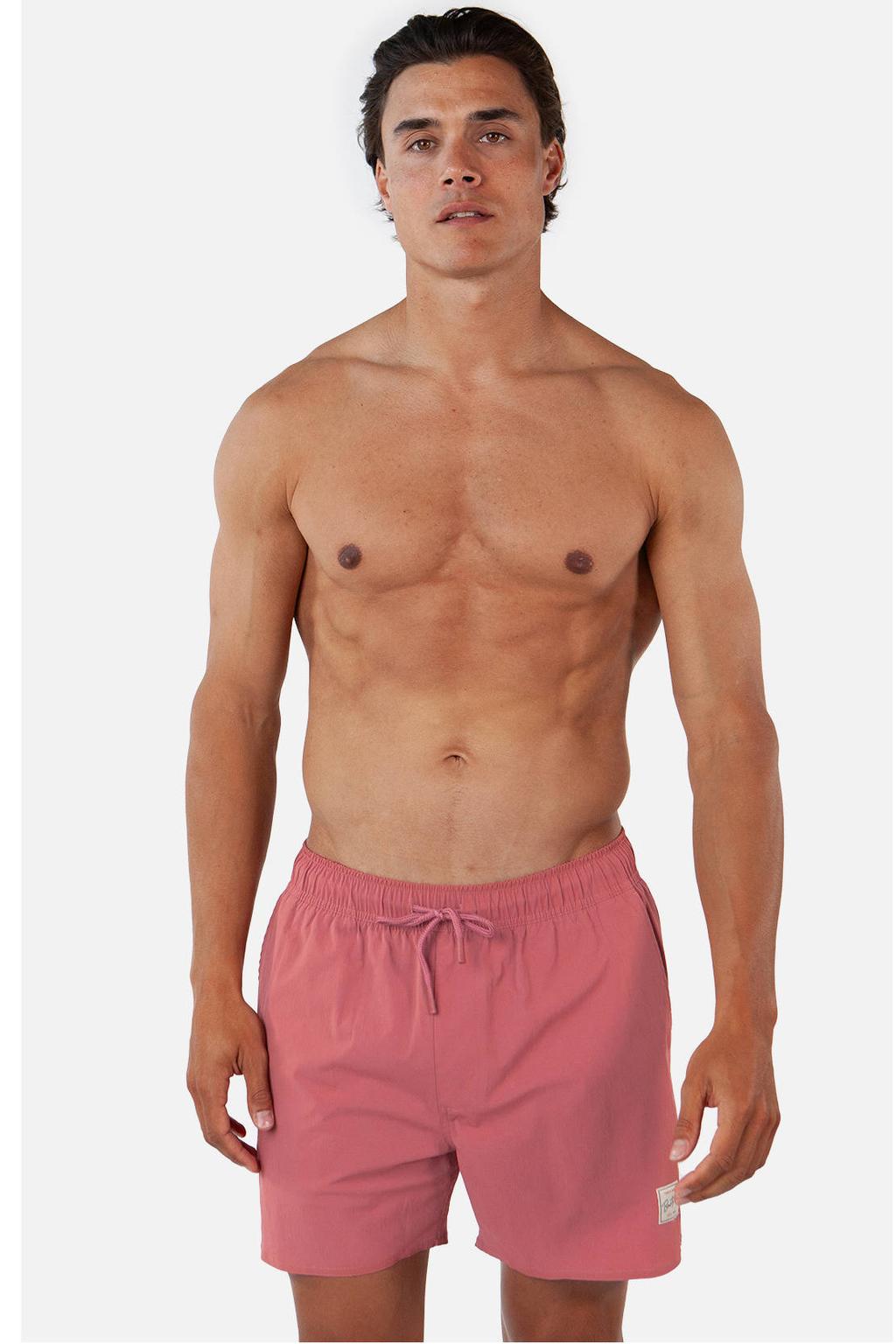 Barts zwemshort Manozos steenrood
