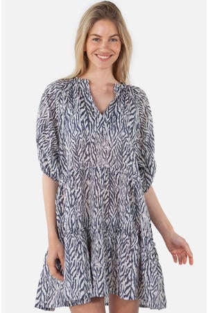 strandjurk Adeliu blauw/wit