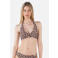 Barts voorgevormde halter bikinitop Dauna bruin/ecru