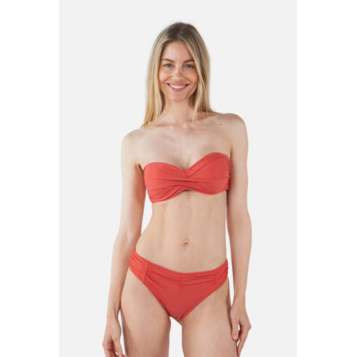 Barts high waist bikinibroekje Kelli koraalrood afbeelding