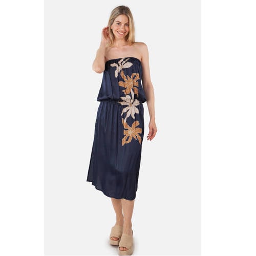 Barts strapless strandjurk Tombou donkerblauw afbeelding