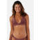 Barts voorgevormde triangel bikinitop Isla donkerbruin