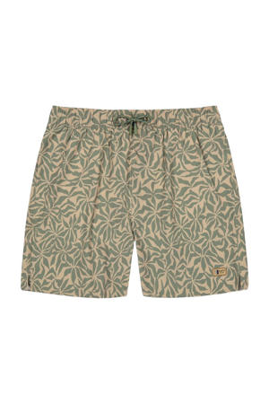 zwemshort Ingleses kakigroen/beige