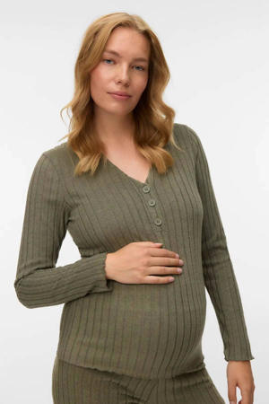 zwangerschaps longsleeve groen