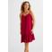 BEACHWAVE crinkle strandjurk rood