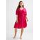 BEACHWAVE crinkle strandjurk fuchsia