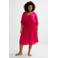BEACHWAVE Curve crinkle strandjurk fuchsia
