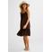 BEACHWAVE crinkle strandjurk donkerbruin