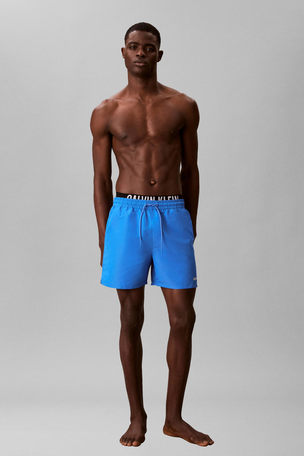 Calvin Klein zwemshort met logo blauw