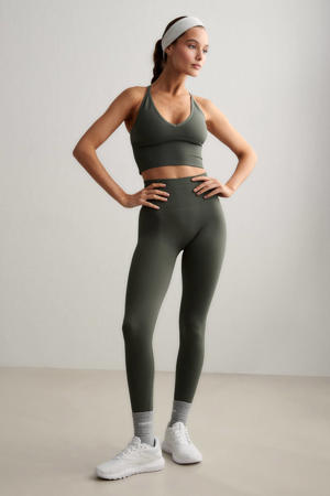 sportlegging Shape Seamless grijsgroen