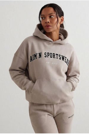 sporthoodie zand