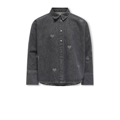 KIDS ONLY GIRL denim blouse black denim afbeelding