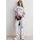 Aim'n sportshirt Varsity Boxy lichtgrijs