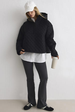 cropped jas  zwart