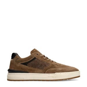 suède sneakers bruin