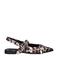 Nelson slingback loafers met panterprint beige/zwart